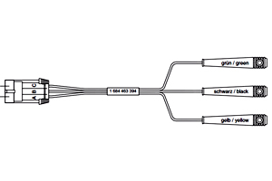 Fiat, Alfa, Lancia adapter cable (3 pin)