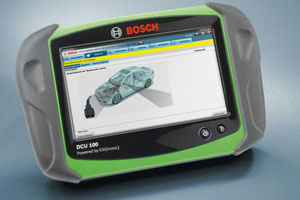 Tablet computer for use with Bosch KTS series