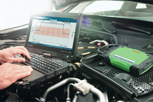 The future of Diagnostics with DoIP capability. Integrated 2 channel multimeter and 2 channel oscilloscope